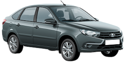 Lada Granta Лифтбек Серебристо-темно-серый 