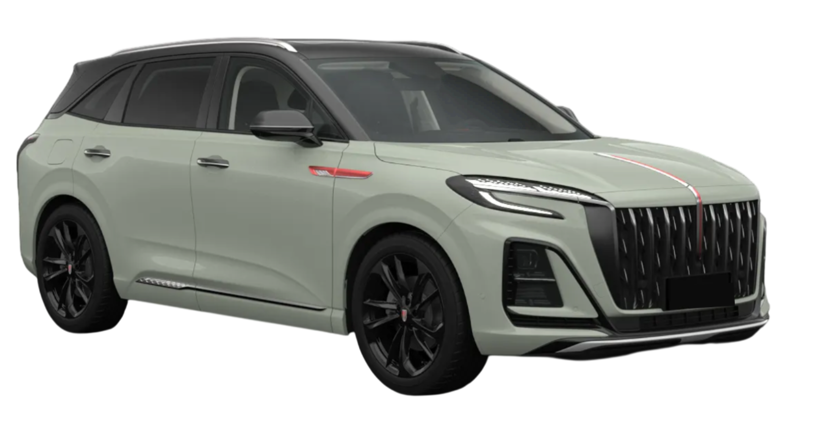 Hongqi HS3 Светло-зеленый с черной крышей