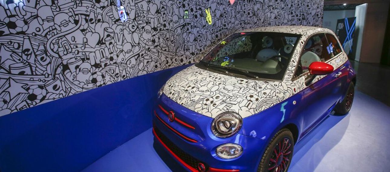 Fiat 500 оформили в стиле Pepsi