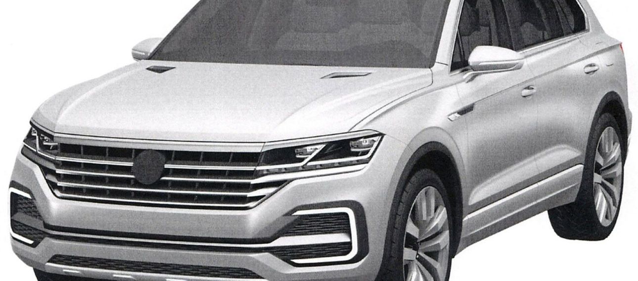 В Сети раскрыли дизайн нового Volkswagen Touareg