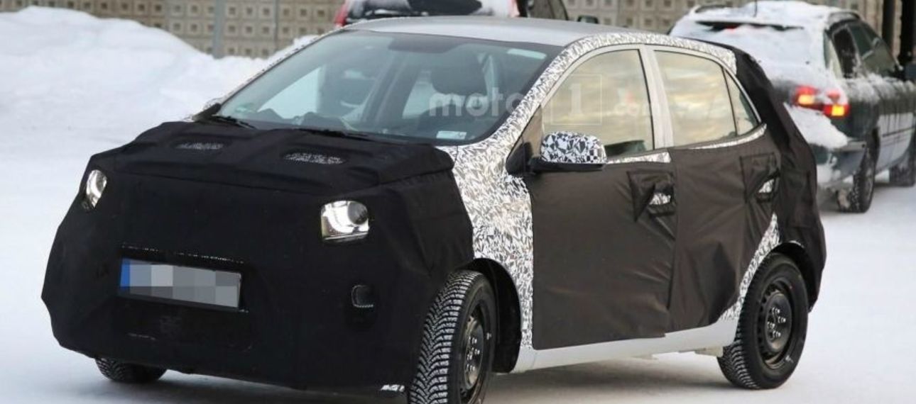 Новый Kia Picanto заметили на зимних тестах