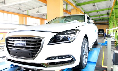 В России начали выпускать новый премиум-седан Hyundai Genesis G80