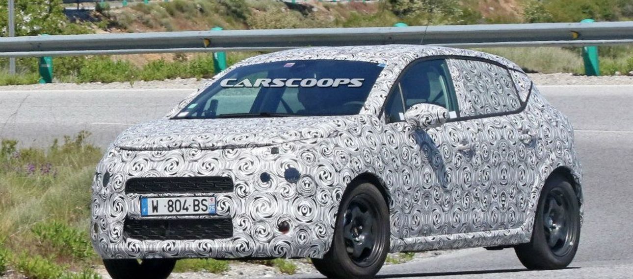 Автошпионы «засекли» тестовый прототип Citroen C3 2017